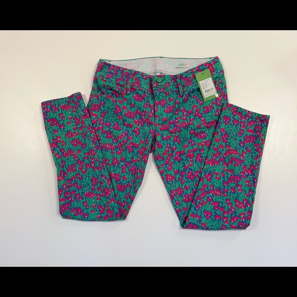 Lilly Pulitzer Worth Bomber Blue Hush Skinny Mini Jeans - Picture 4 of 7